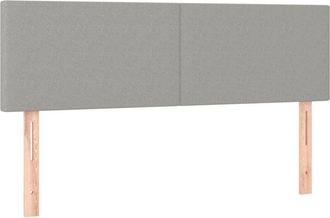 vidaXL Cabeceros 2 Unidades Tela Gris Claro 72x5x78/88 Cm Vidaxl