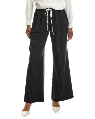 Avec Les Filles Pleated Lace-Up Front Pant