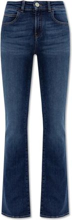 Emporio Armani ASV J47 Mid-High Rise Jeans - Dames - Bootcut Jeans - Blauw - W27 - Denim - Jeans