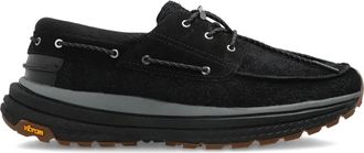 Paul Smith Mocassini da barca in pelle con lacci - Nero