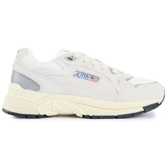 Autry Womens Hyperway Low Trainers - White Suede - Size UK 5