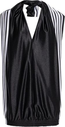 Balenciaga Abito corto con dettaglio a righe - Nero