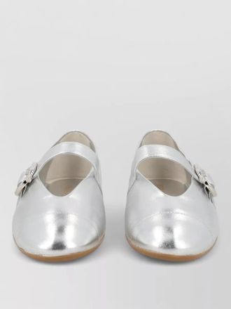 Ferragamo leather ballerina shoes