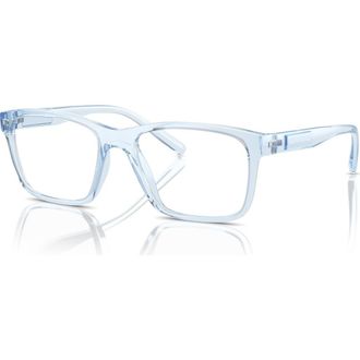 A|X Armani Exchange 54mm Rectangle optical glasses in Blue at Nordstrom