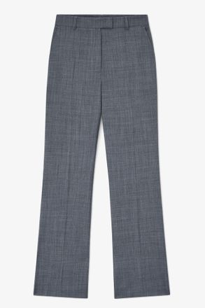 Ganni Mixed Pants in Grey Wool Melange - Size 32