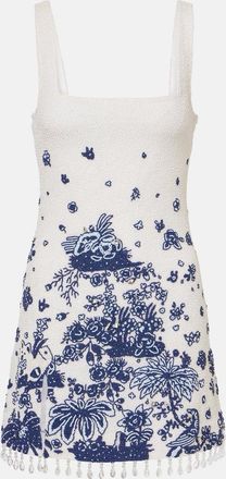 Staud Le Sable fringed beaded minidress