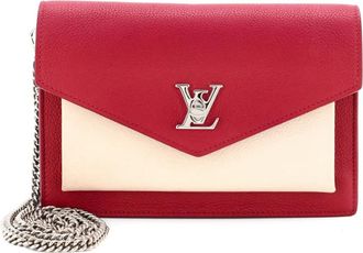 Louis Vuitton Mylockme Chain Pochette Leather clutch bag - Beige