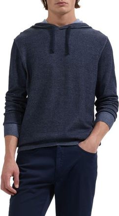 Bugatchi Cotton Hoodie Sweater in Navy at Nordstrom, Size Xxx-Large