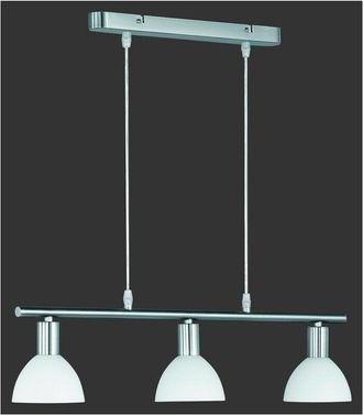 Reality Modern Suspension Dallas Nickel Barbell 3 Gafas Blancas Trio Lighting