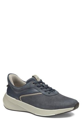Johnston & Murphy Surge U-Throat Embossed Sneaker in Navy Full Grain/Nubuck at Nordstrom, Size 11.5