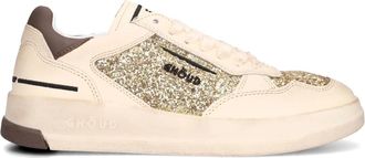 Ghoud Glitter Lage Sneakers in Goud - Dames - Sneakers - Geel - 36 EU - Leer - Schoenen