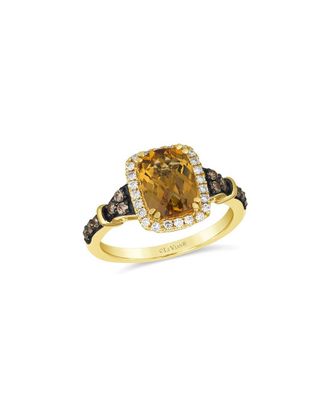 Le Vian 14K 2.31 Ct. Tw. Diamond & Citrine Cocktail Ring