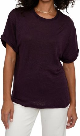 Iro Timeo Crewneck T-Shirt In Dark Purple