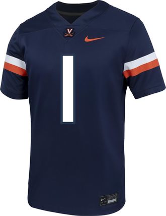 Nike Virginia Nike Mens College Football Replica Jersey in Blue | P31811U372-NVY