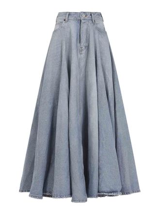 Balenciaga Godet Long Skirt