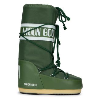 Moon Boot Moon Boot, Winter Boots, female, Green, Size: 15 US Icon Boot