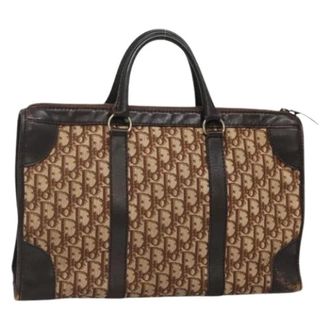 Dior Pre-owned Handbags, female, Brown, Size: ONE SIZE Pre-owned Vintage Trotter Canvas Hand Bag