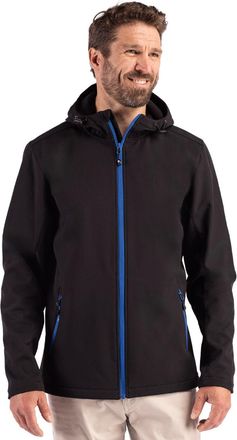Clique Tempo Recycled Stretch Softshell Mens Hooded Jacket