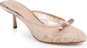 Badgley Mischka Elliot Mule in Dark Beige Satin at Nordstrom Rack, Size 6.5