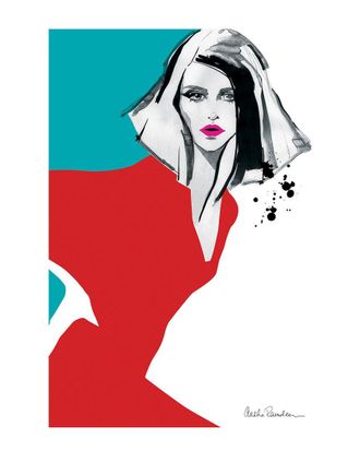 iCanvas Red Dress by Aasha Ramdeen Wall Art