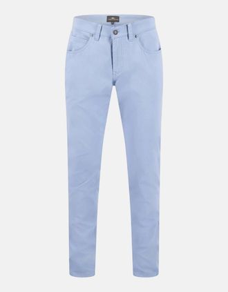 Fynch-Hatton Mens Five Pocket Stretch Cotton Chinos Sky - Blue - Size: 34/34