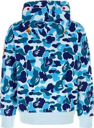 A Bathing Ape Camouflage Cotton Hoodie - Blue