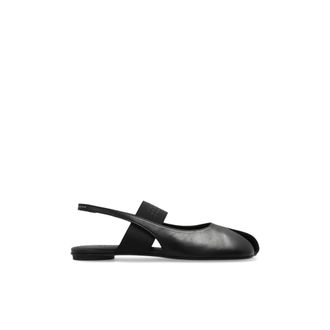 Maison Margiela Leren Ballerina Flat - Dames - Ballerinas - Zwart - 36 1/2 EU - Schoenen
