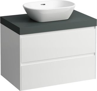 Laufen Laufen - Lani Lavabo Sobre Encimera Gris Tr&aacute;fico Incl. Mueble Bajo