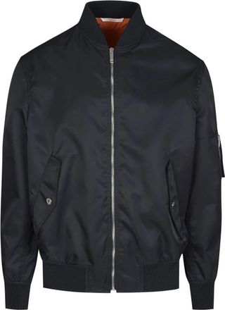 Valentino Bomber Jackets, male, Blue, S, Neon Universe Bomber Jacket Navy Blue
