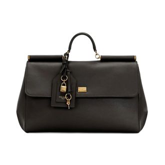 Dolce & Gabbana Tassen, Dames, Zwart, ONE Size, Stijlvolle Tote Tas met Bb 7814B732180999