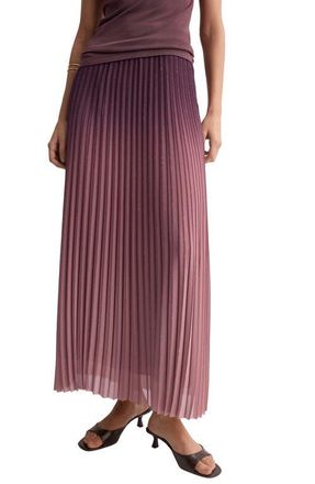 Mango Pleated A-Line Skirt in Light/Pastel Purple at Nordstrom, Size Small
