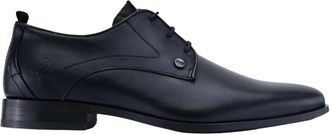 Rehab Greg Leather - Heren - Nette schoenen - Zwart - 41 EU - Leer - Schoenen