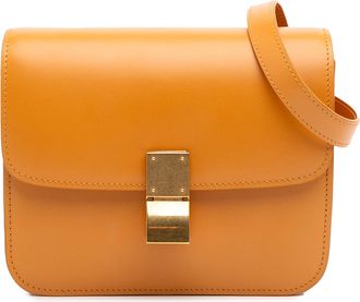 Celine Pre-owned Womens Classic Box Crossbody Bag - Beige Leather - One Size