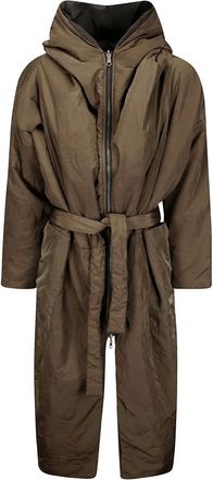 Kimo no-rain Mantel met ceintuur - Groen