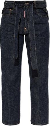 Dsquared2 X Magliano Jeans - Dames - Regular Fit Jeans - Blauw - 2XS - Katoen - Jeans