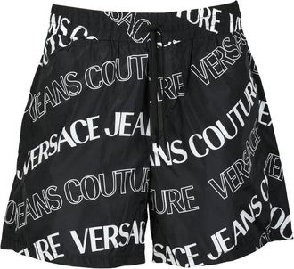 Versace Jeans Couture Nylon Shorts - Black/White