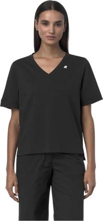 K-Way Leda Jersey T-Shirt - Dames - T-shirts - Zwart - S - Tops
