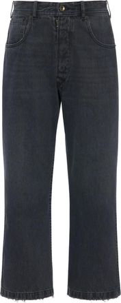 Maison Margiela Cropped broek met franje - Grijs