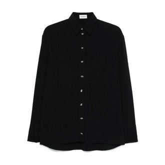 Sonia Rykiel Camicia in cr&ecirc;pe - - Shirts - Uomo - Nero - S