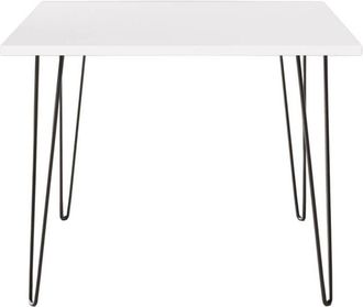OEM Mesa Hairpin 90x90 Cm Para Cocina, Sal&oacute;n, Comedor Blanco