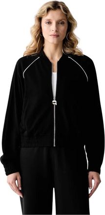 Karl Lagerfeld Ikon Zip-Up Hoodie - Dames - Vesten met rits - Zwart - M - Katoen - Hoodies & sweatvesten