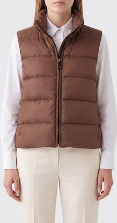 Max Mara Gilet imbottito in nylon trapuntato con collo alto idrorepellente