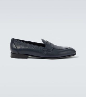 Brioni Leather penny loafers