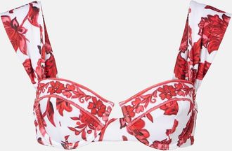 Alexandra Miro Top de bikini Zella floral