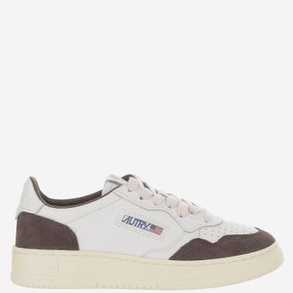 Autry Womens Leather Sneakers Medalist Low Dark Brown Trainers