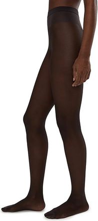 Wolford Individual 20 Womens Tights Hose Nearly Black : XS (411-53 - 99-143 lbs), Polyamide/Elastane