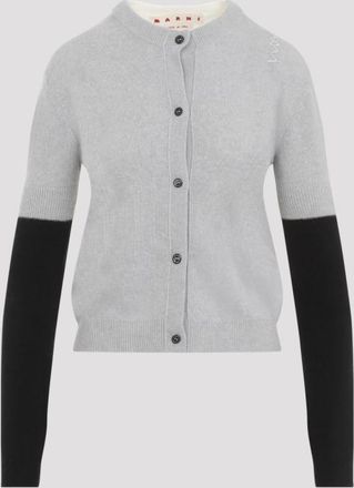 Marni Grey Color-block Sweater