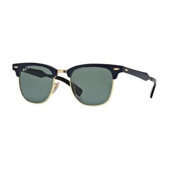 Ray-Ban Clubmaster Aluminium Zonnebril - unisex - Zonnebrillen - Zwart - 51 MM - Accessoires