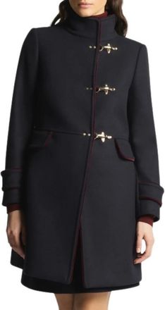 Fay 3 Ganci Jas - Dames - Mantel - Blauw - S - Katoen - Jassen