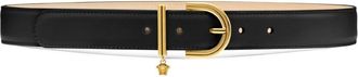 Versace Medusa 95 leather belt - women - Calf Leather - 100 - Black